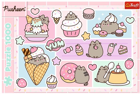 Afbeelding van de puzzel Sweet Pusheen van Trefl, 1000 stukjes