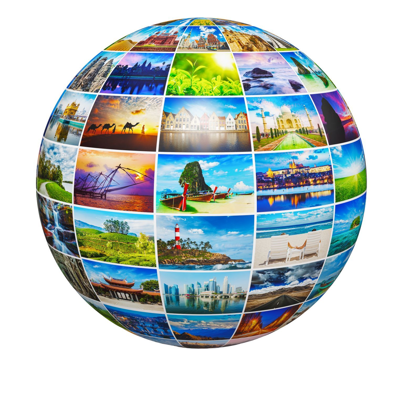 Afbeelding van de puzzel Postcard Globe van Gibsons, 500 stukjes